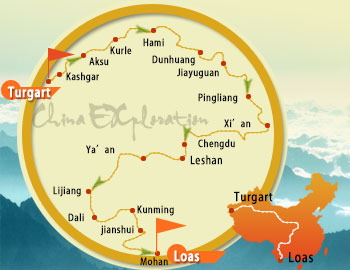 Kazakshtan-Laos-Over-land-tour-map
