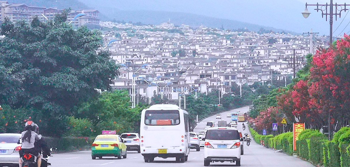 panoroma view of dali city 