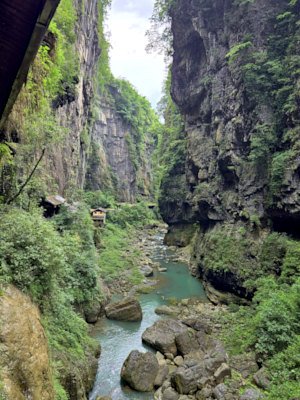 deep valley of Yunlong crash in Enshi Grand Canyon